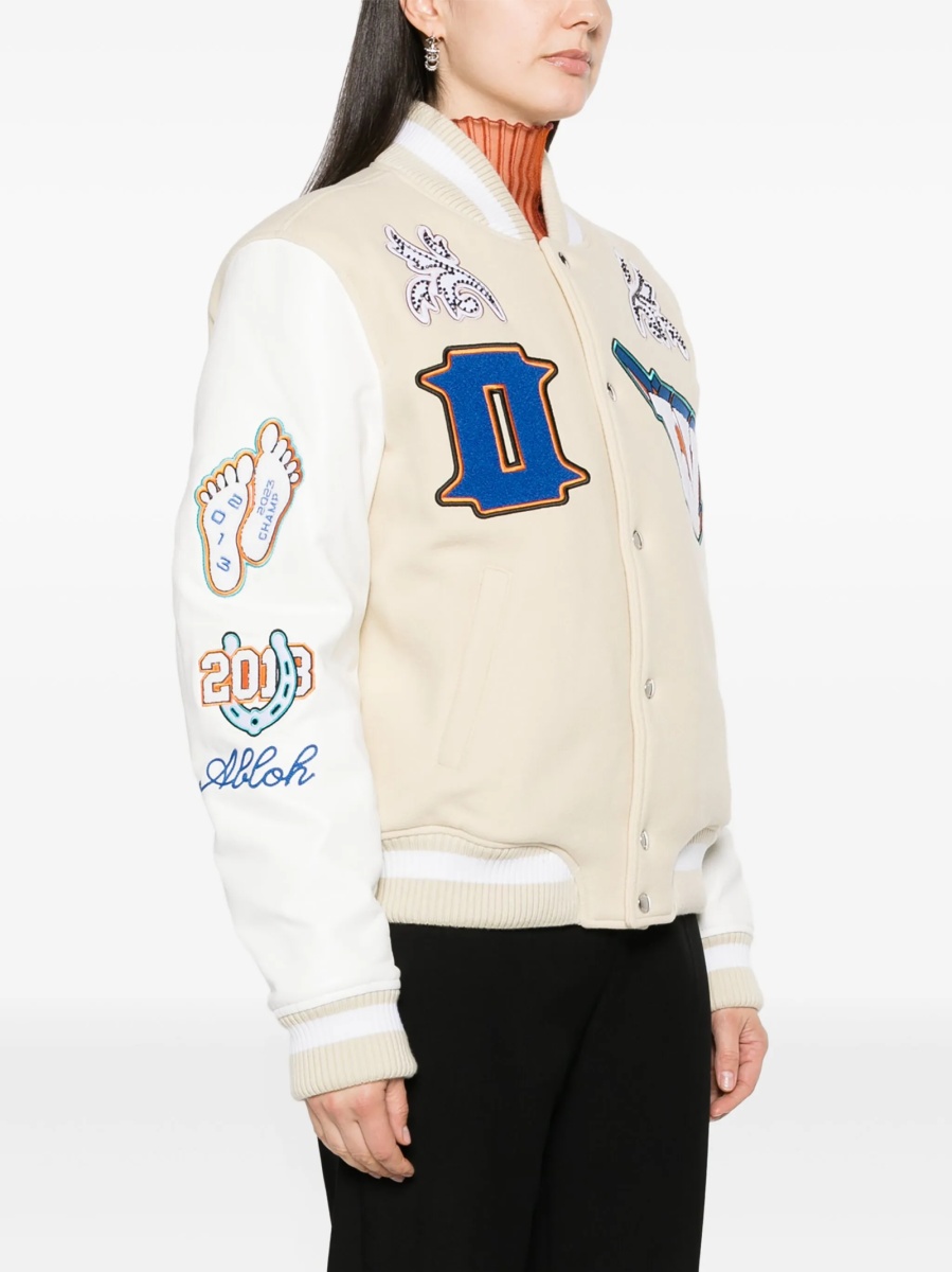 Bomber jacket Off-White neutra din poliamida si polyester - Img 3