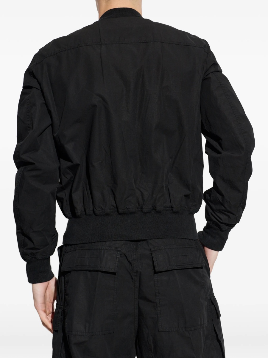 Bomber jacket Rick Owens neagra din bumbac - Img 4