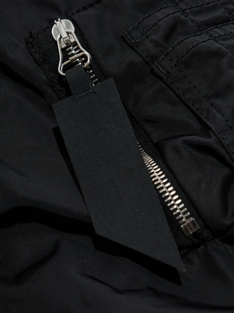 Bomber jacket THE ATTICO neagra din polyester si poliamida - Img 5