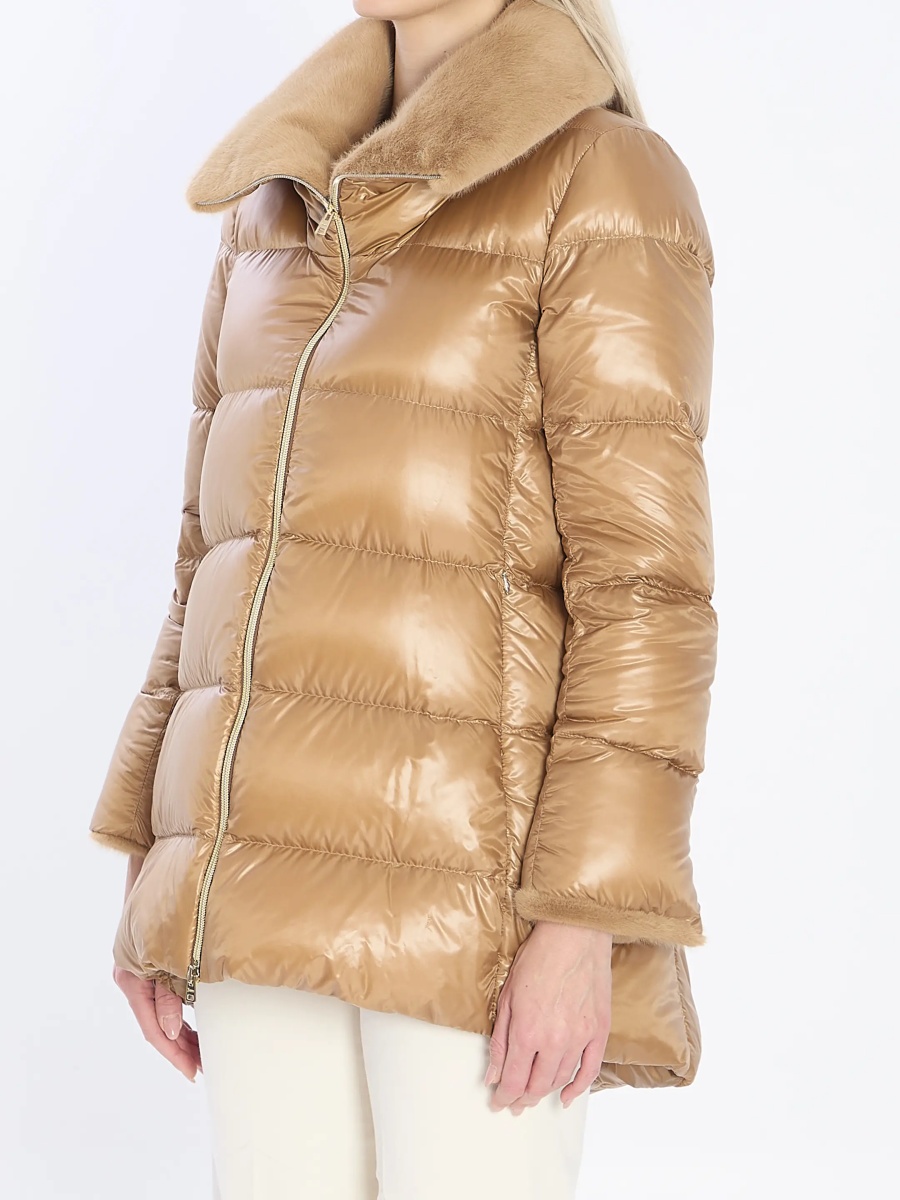 Bomber Light Puffer With Collar Fur - Img 2