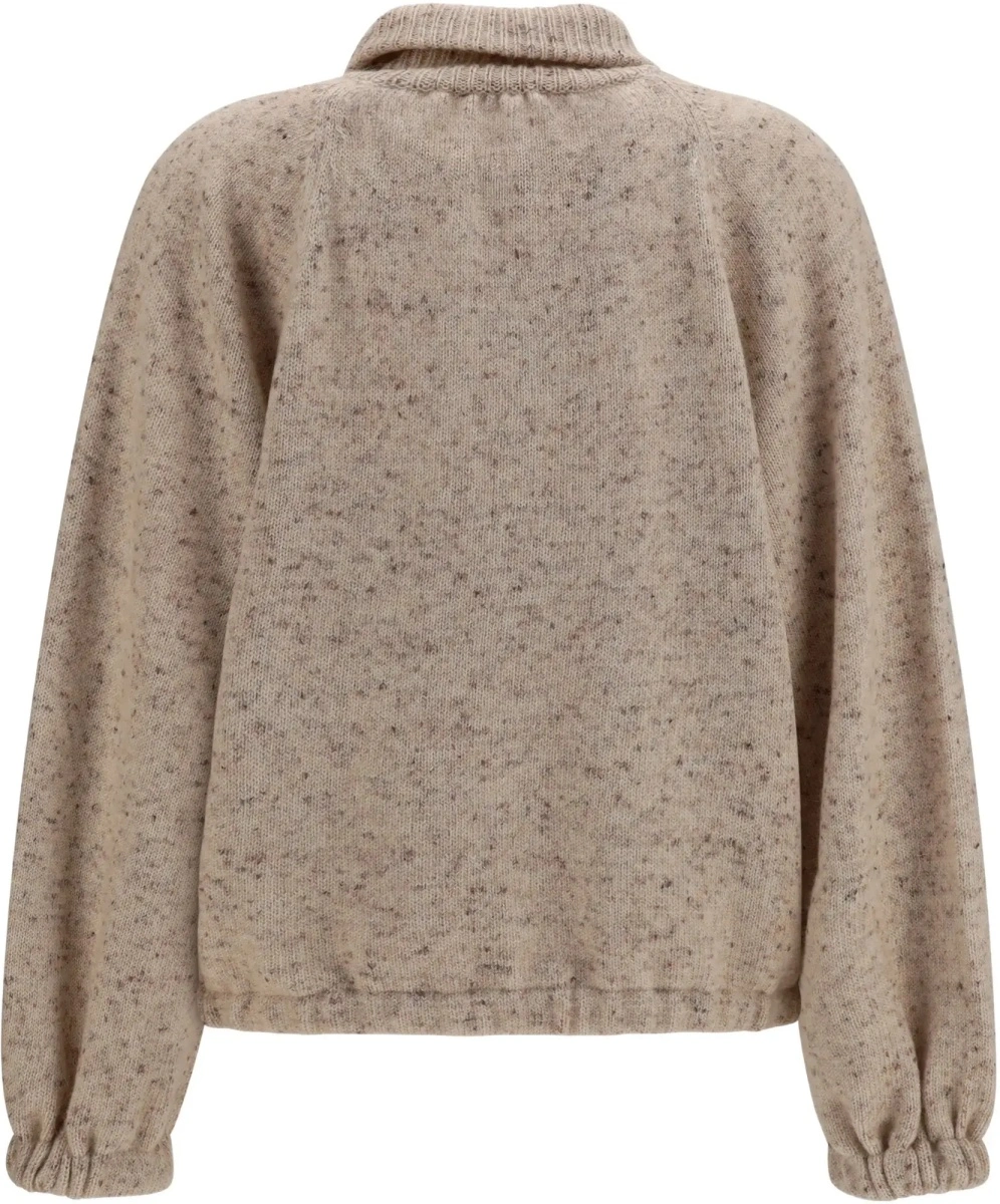 Bomber Oversized bouclé yarn Bomber Jacket with lurex - Img 4