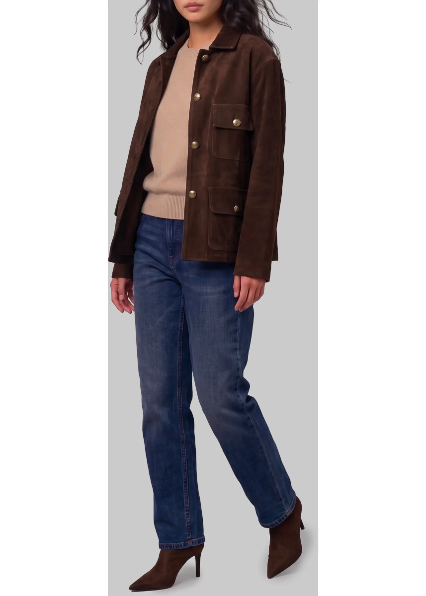 Bomber Rosia Gritty Suede Jacket - Img 2