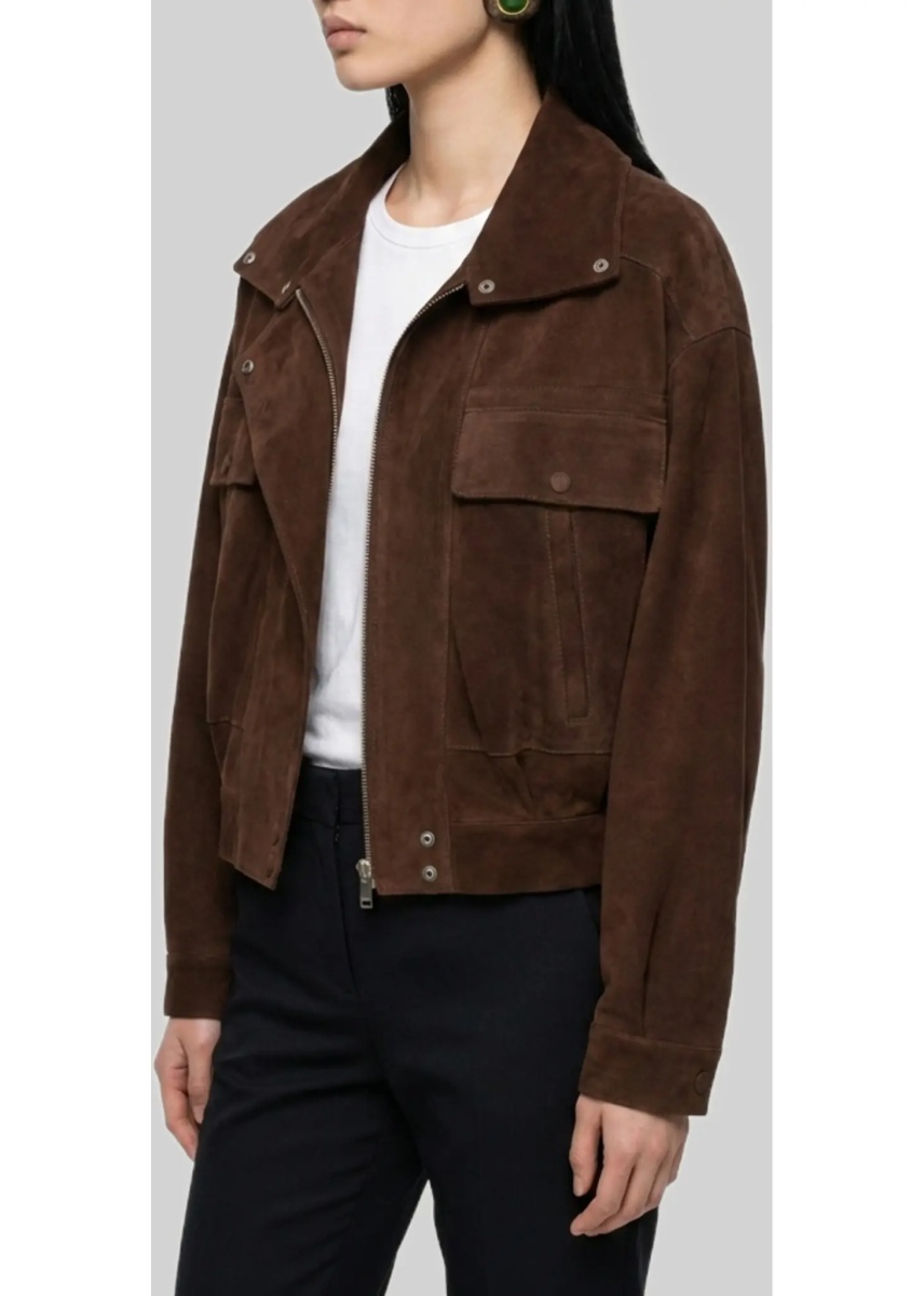 Bomber Vintage Suede Jacket - Img 2
