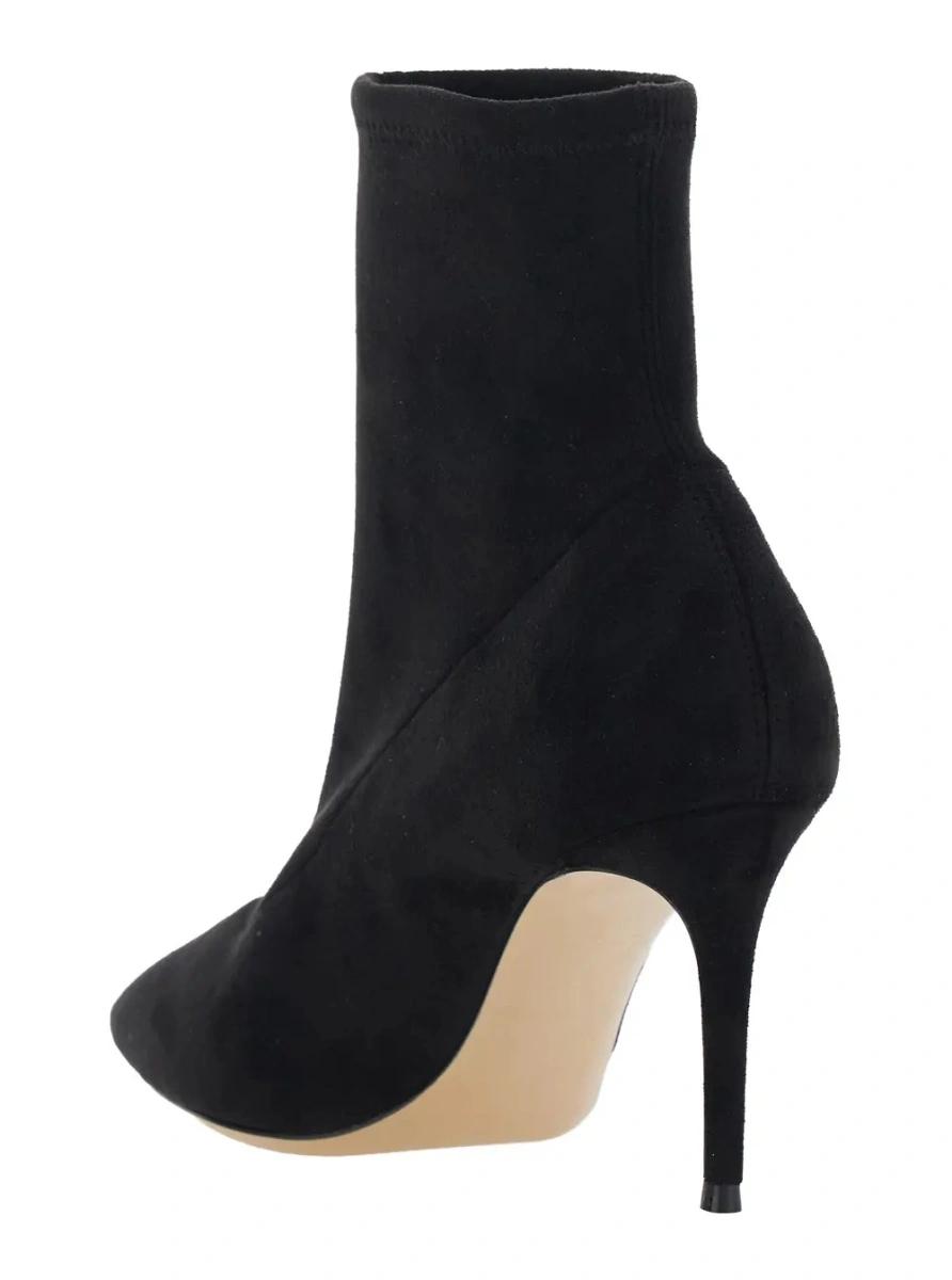Botine Casadei negre din piele intoarsa ecologica - Img 3