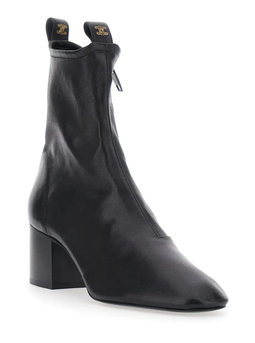 Botine Céline negre din piele - Img 2