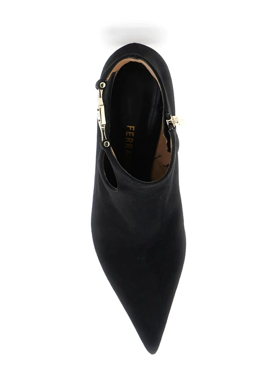 Botine Ferragamo negre din piele intoarsa - Img 3