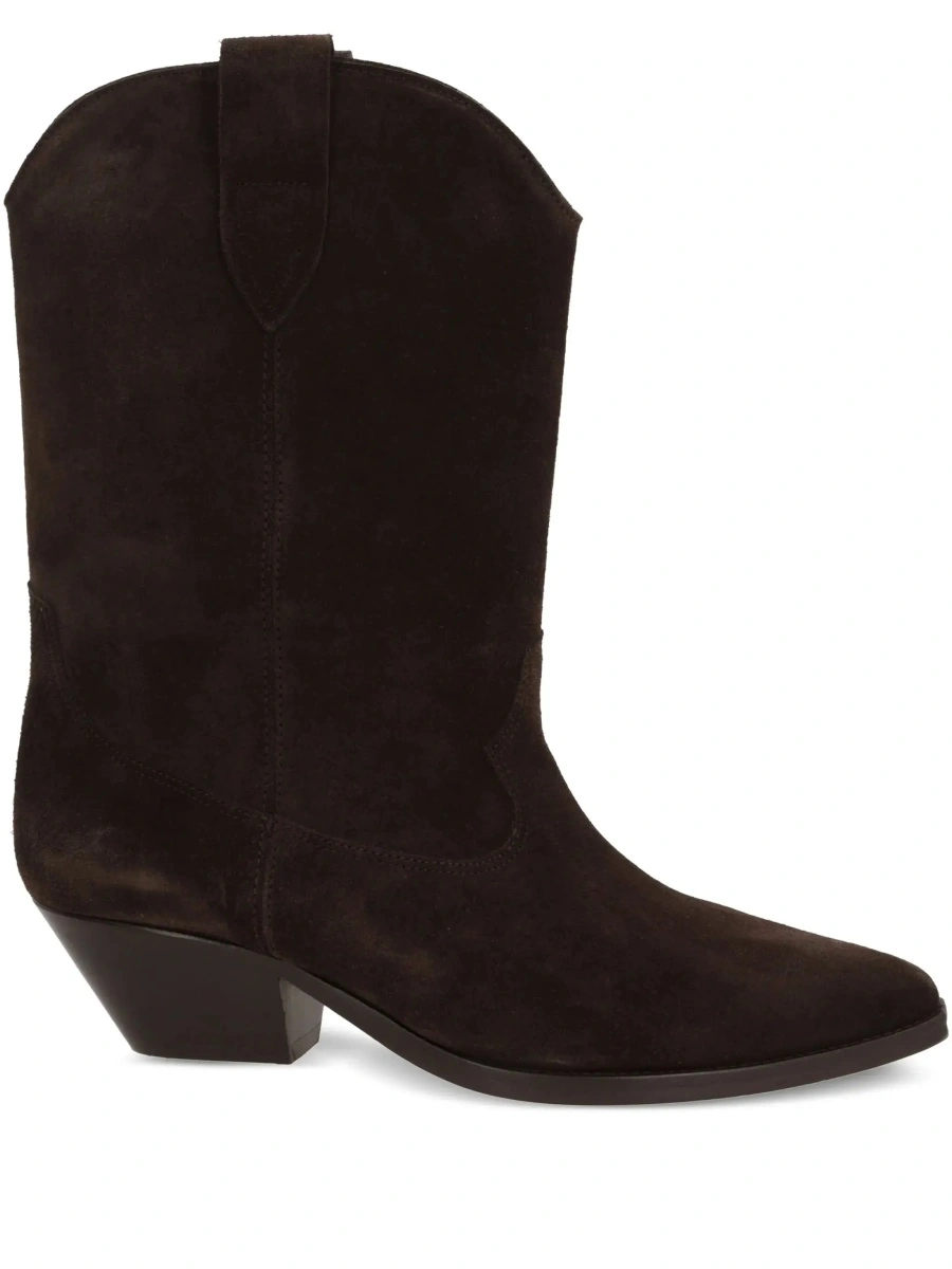 Botine Isabel Marant maro din piele intoarsa 'Duerto' - Img 8