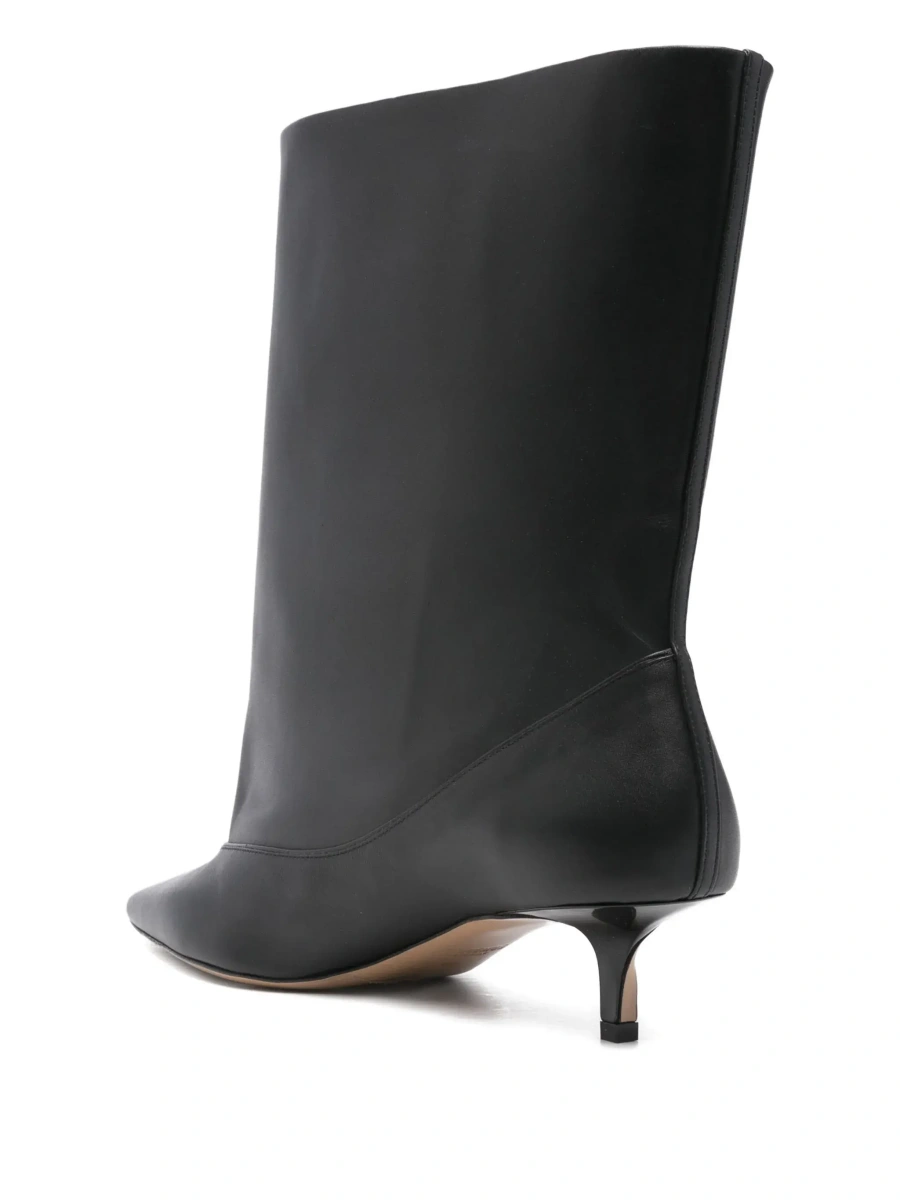 Botine JACQUEMUS negre din piele - Img 6