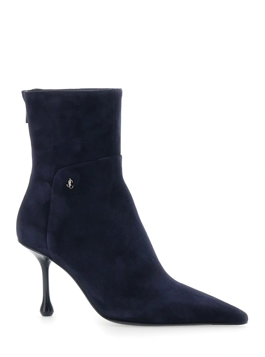 Botine Jimmy Choo albastre din piele intoarsa - Img 2