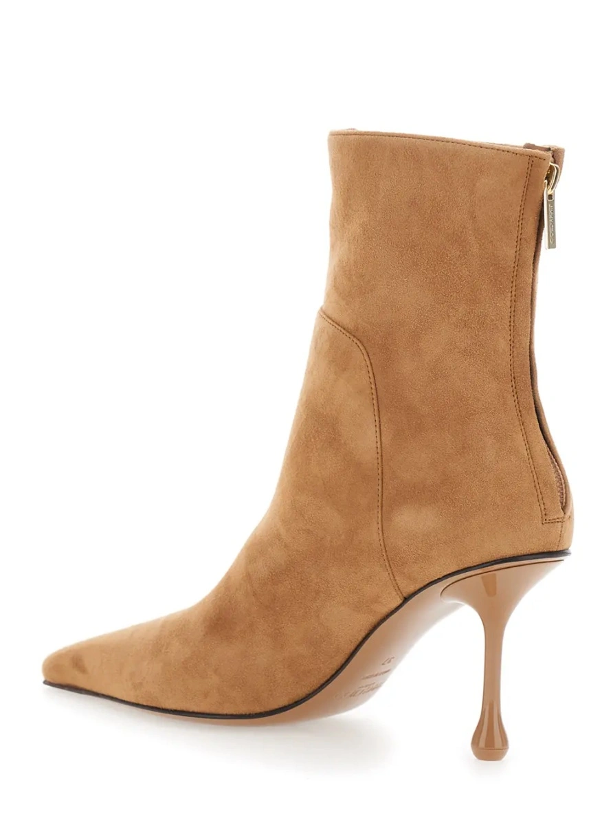 Botine Jimmy Choo bej din piele intoarsa - Img 3