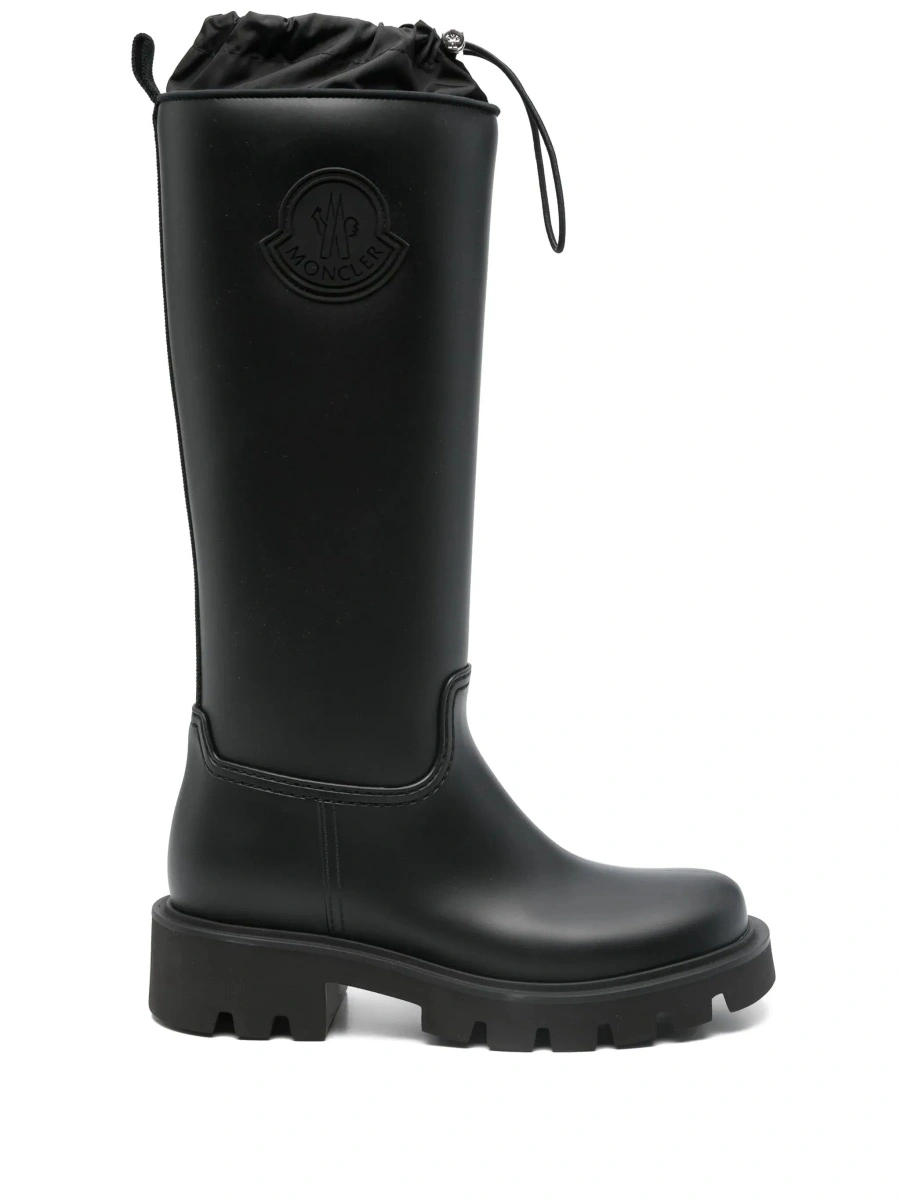 Botine Moncler negre din material textil - Img 8