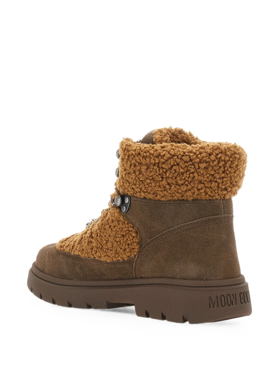 Botine Moon Boot maro din piele intoarsa - Img 7