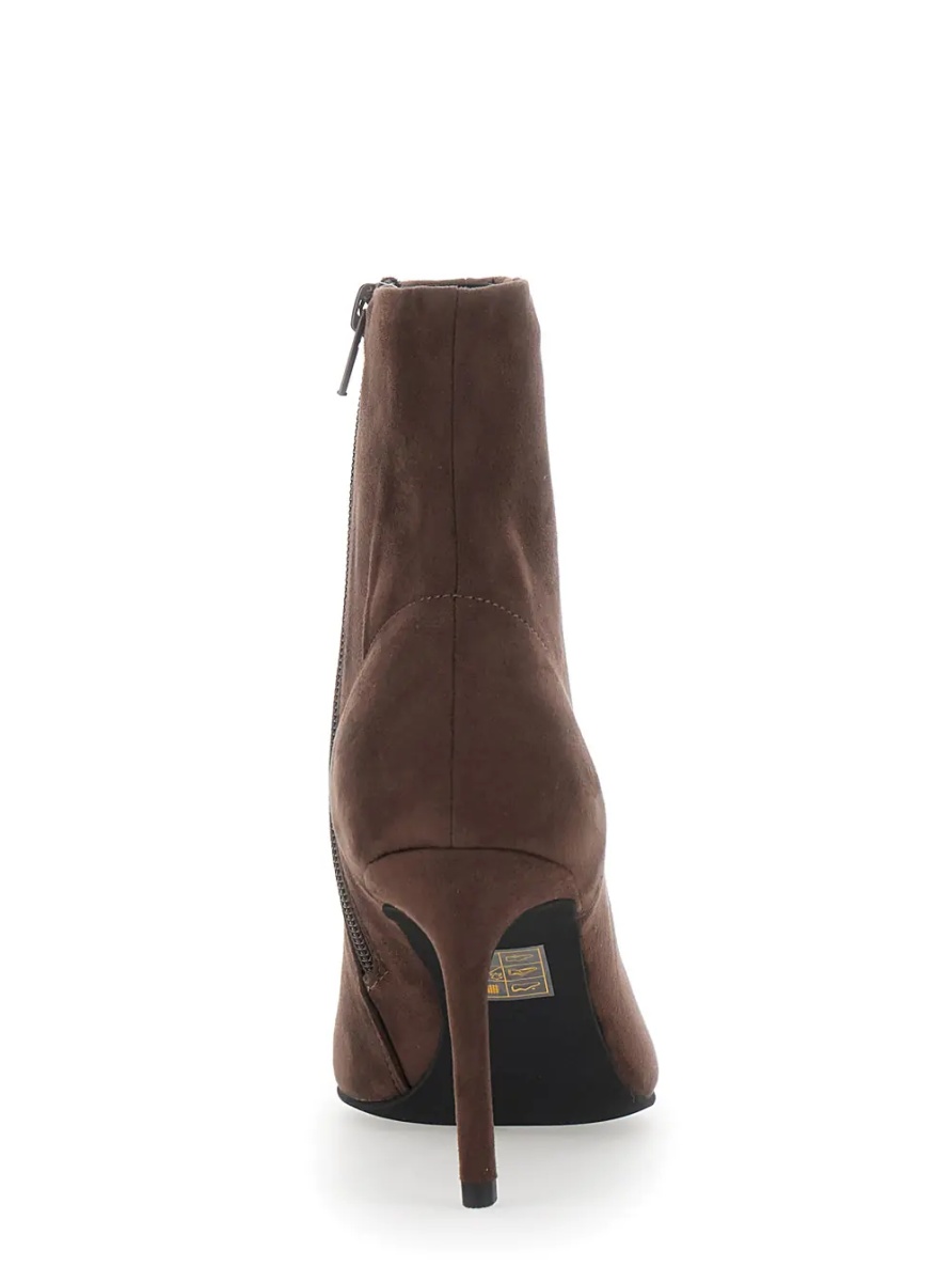 Botine 'Nixie' Brown Ankle Boots with High Stiletto Heel in Suede for Women - Img 4