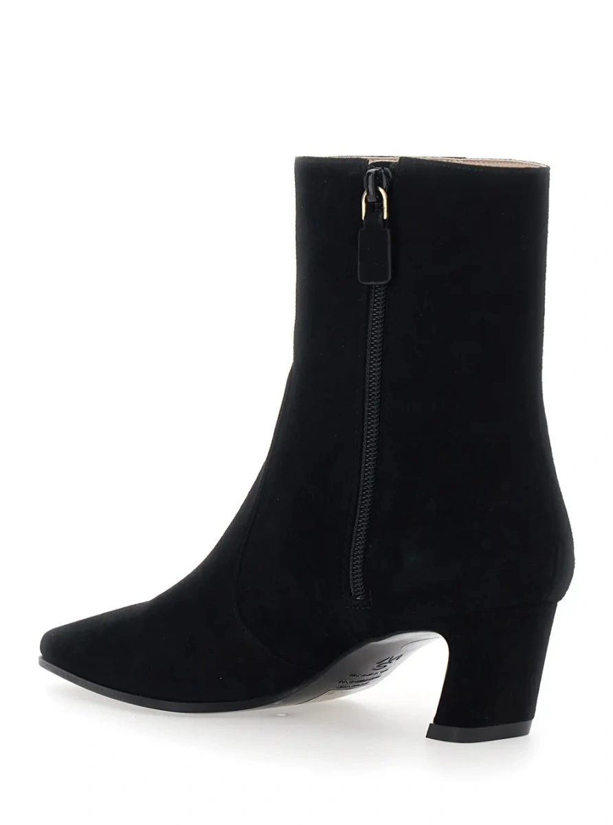 Botine Stuart Weitzman negre din piele - Img 3