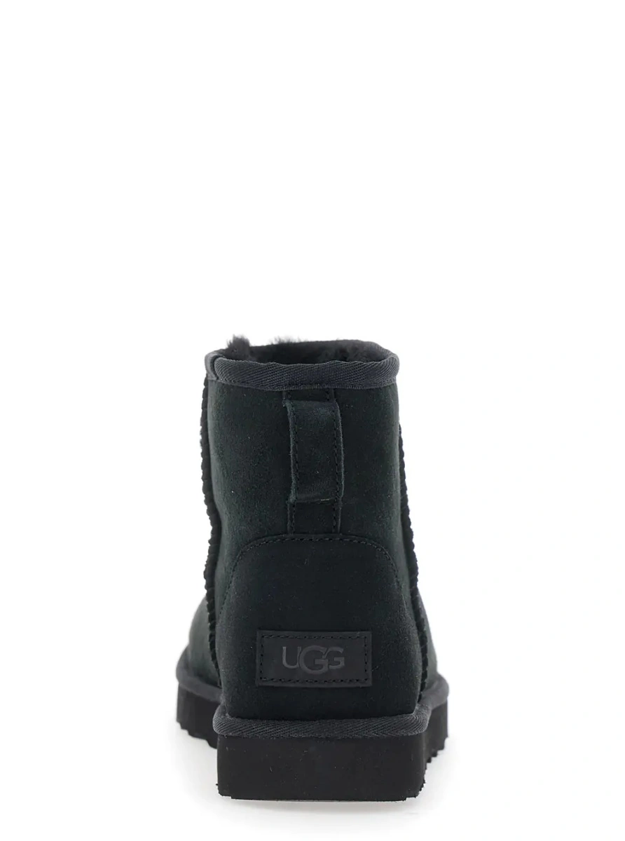 Botine UGG 'Classic Mini' negre din piele intoarsa - Img 4
