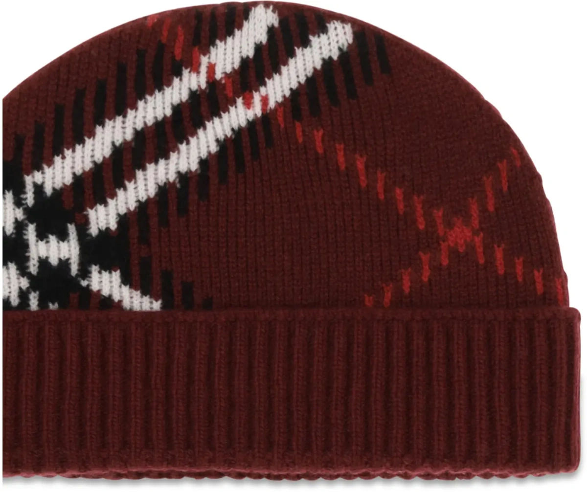 Caciula Cashmere Check Beanie - Img 3