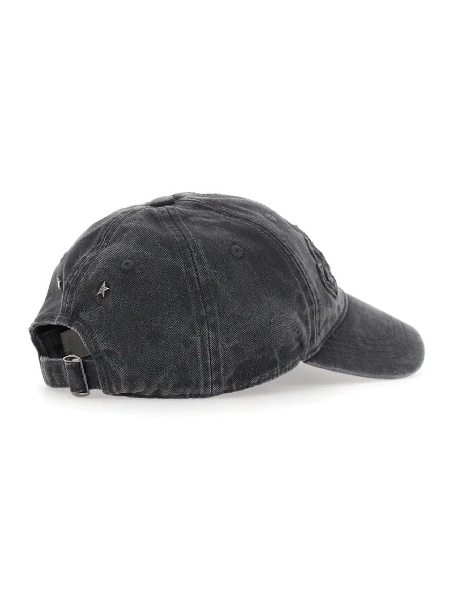 Caciula Hat JOURNEY with golden patch and gray cotton unisex - Img 2
