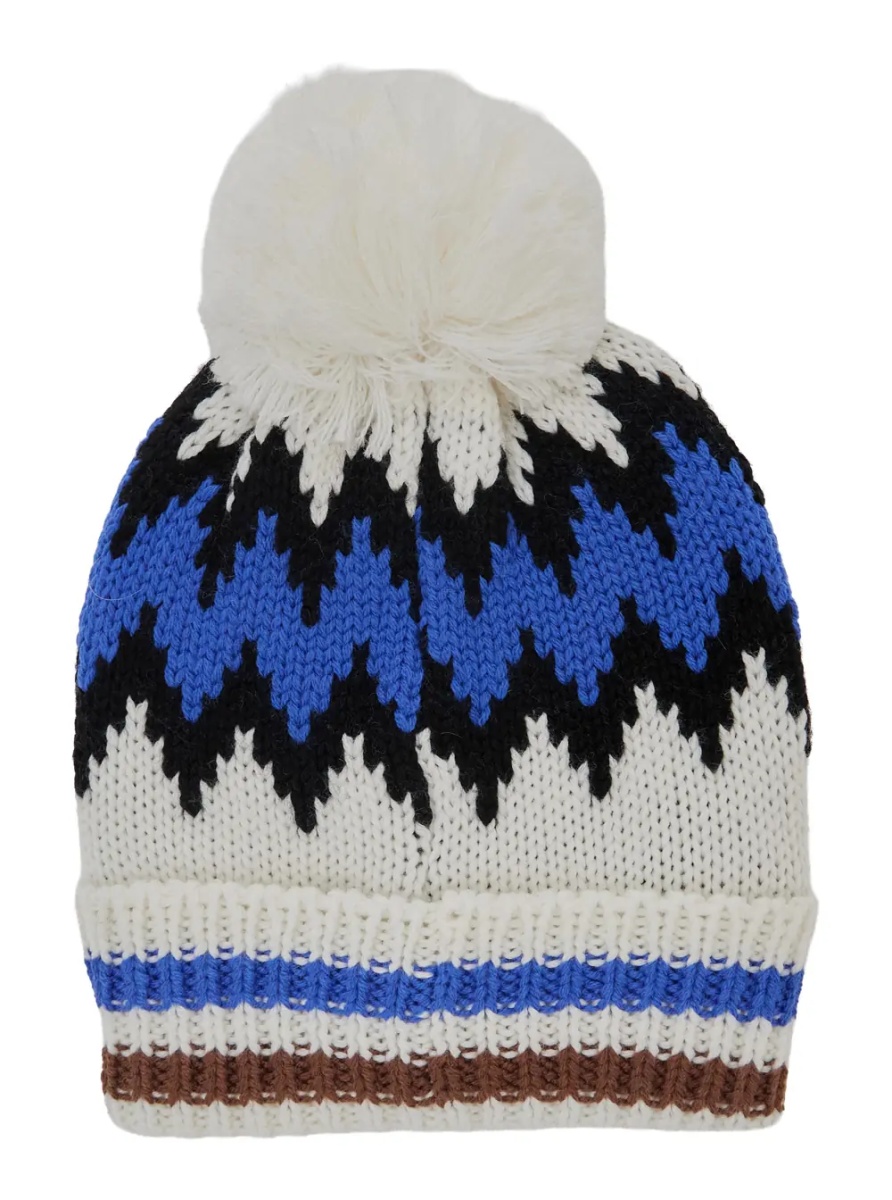Caciula Multicolored Hat with Patch and Wool and Acrylic for Boy - Img 2