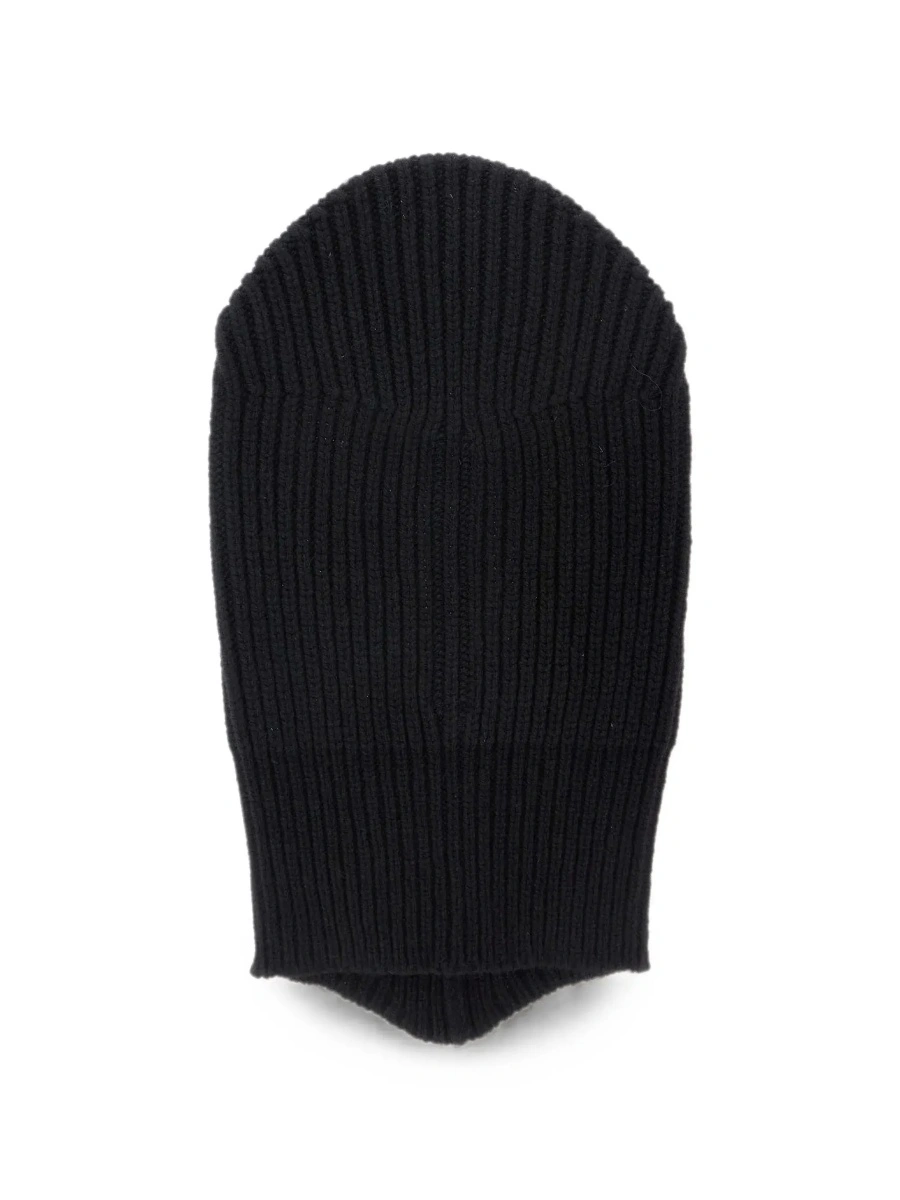 Caciula Rick Owens neagra din casmir si lana - Img 4