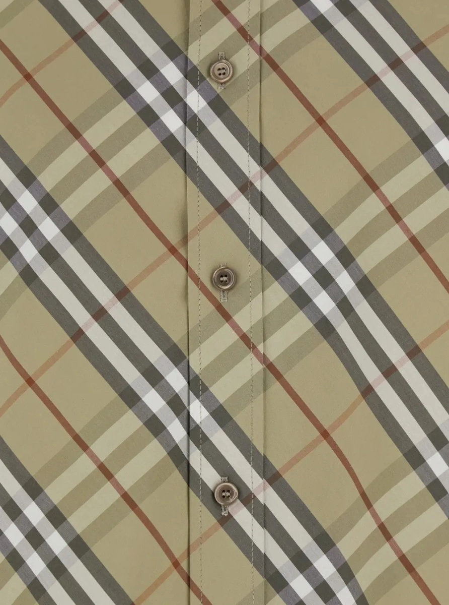 Camasa Burberry bej din bumbac - Img 3