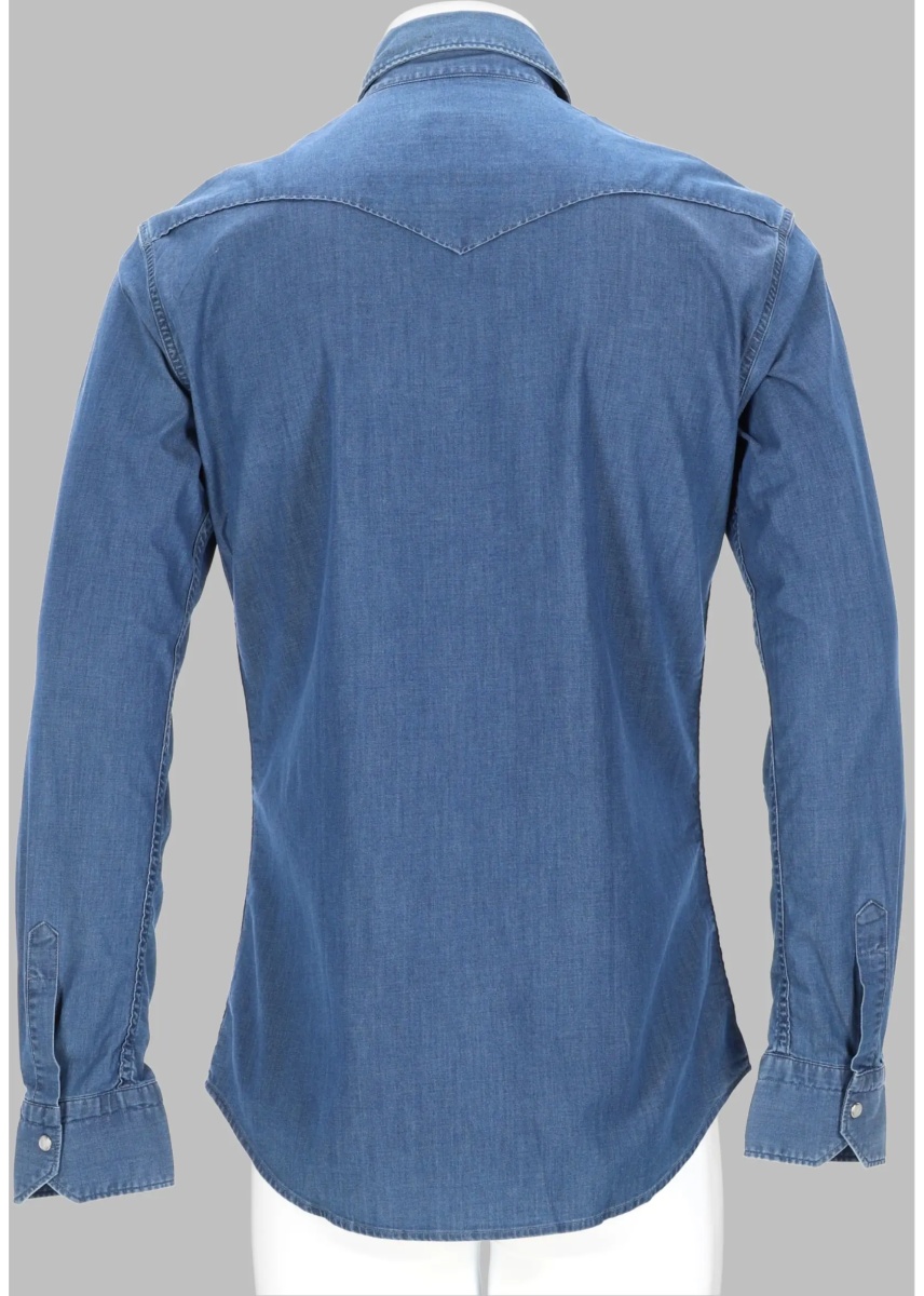 Camasa casual Camicia In Denim Di Cotone - Img 2