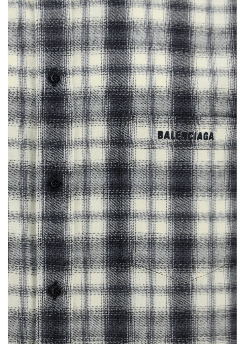 Camasa casual Checked cotton flannel Shirt - Img 3