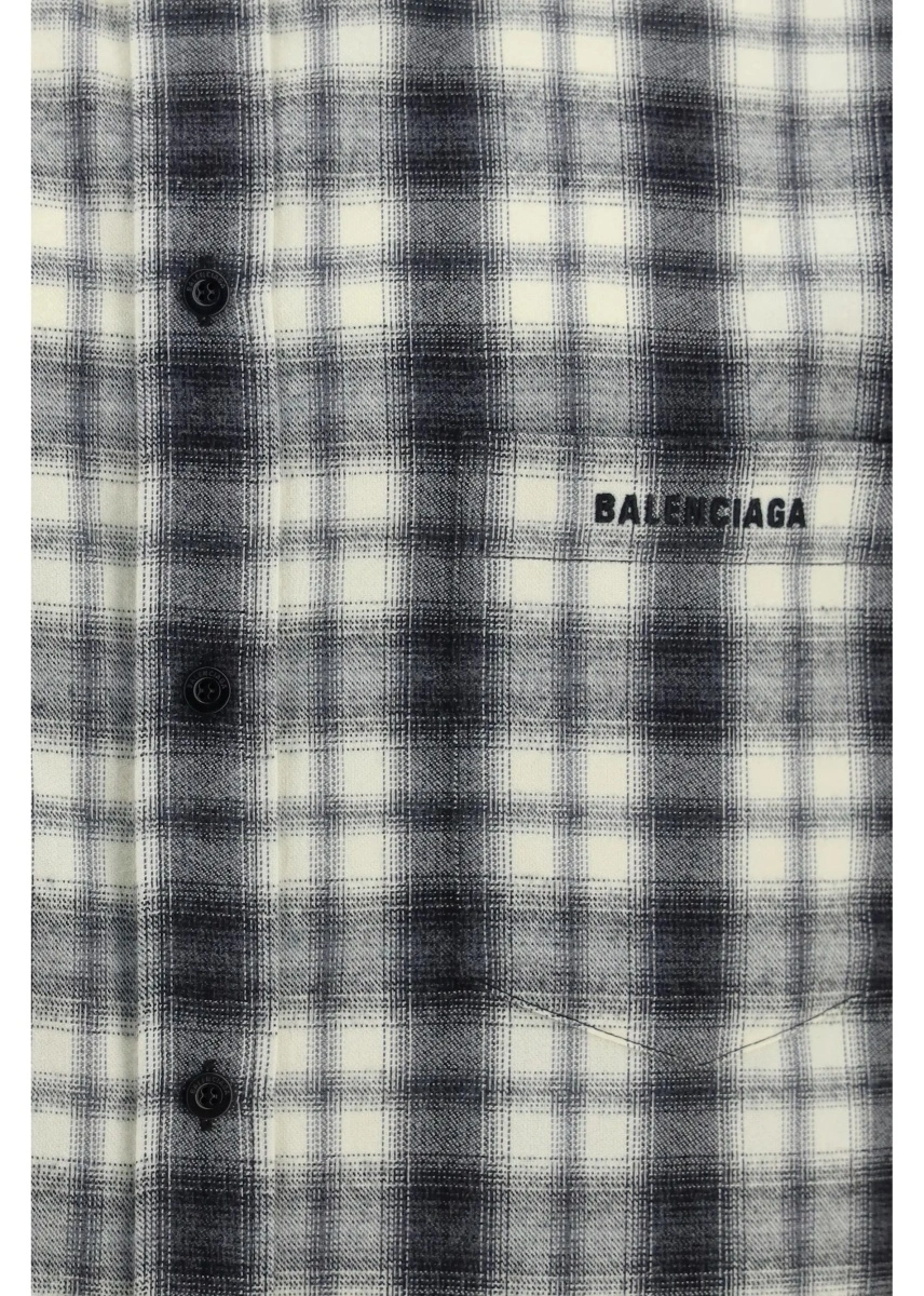 Camasa casual Checked cotton flannel Shirt - Img 3