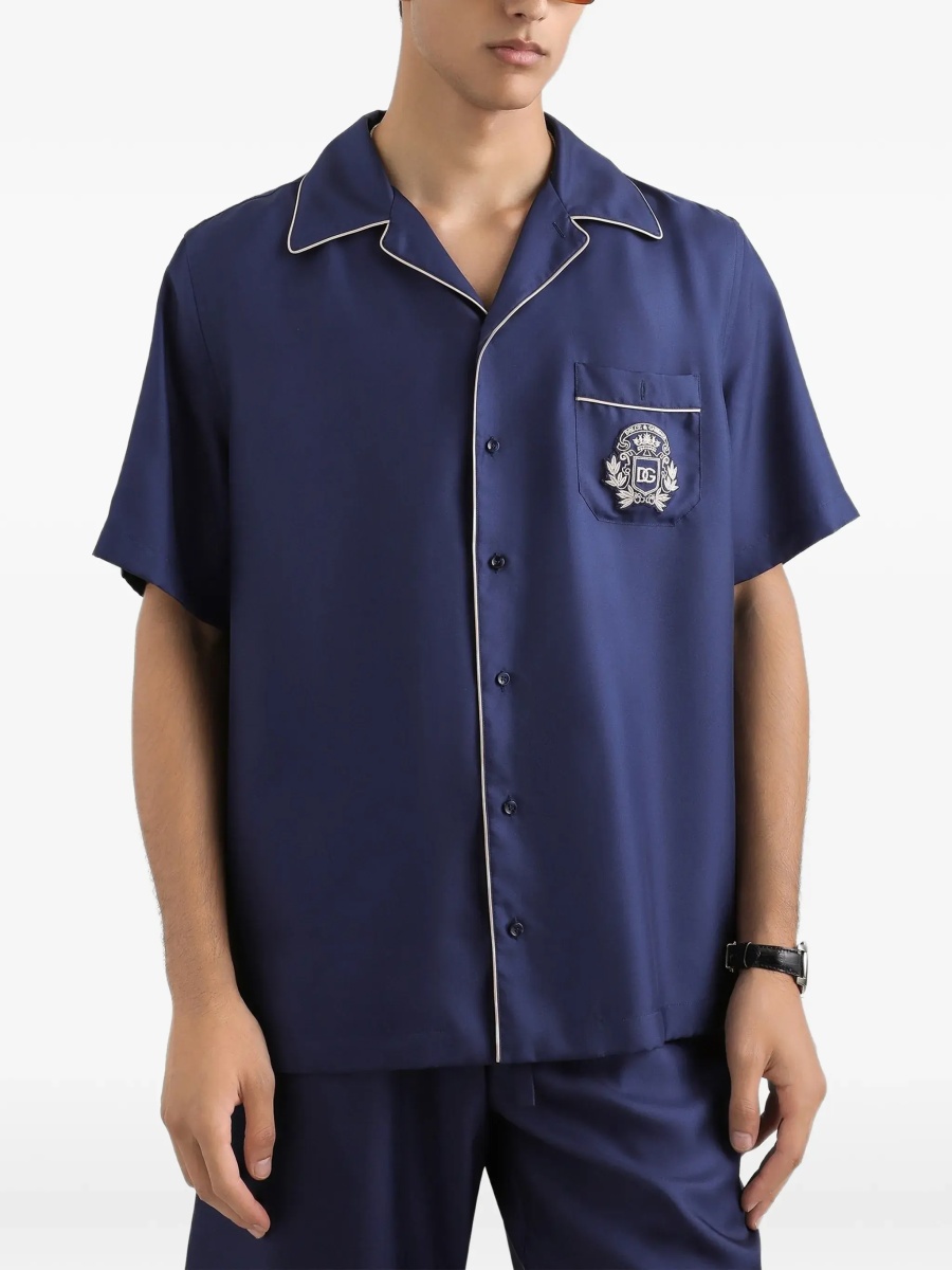 Camasa casual Hawaii piping-embroidered Shirt - Img 6