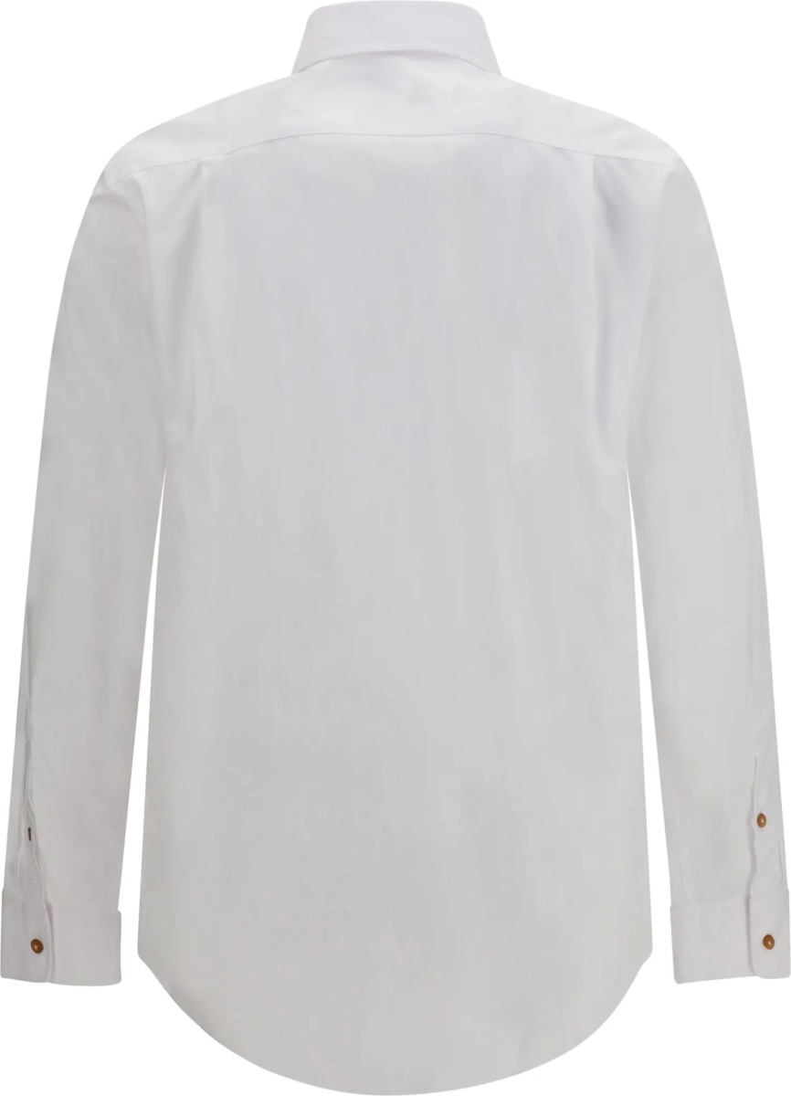 Camasa casual Orb embroidered cotton Shirt - Img 2