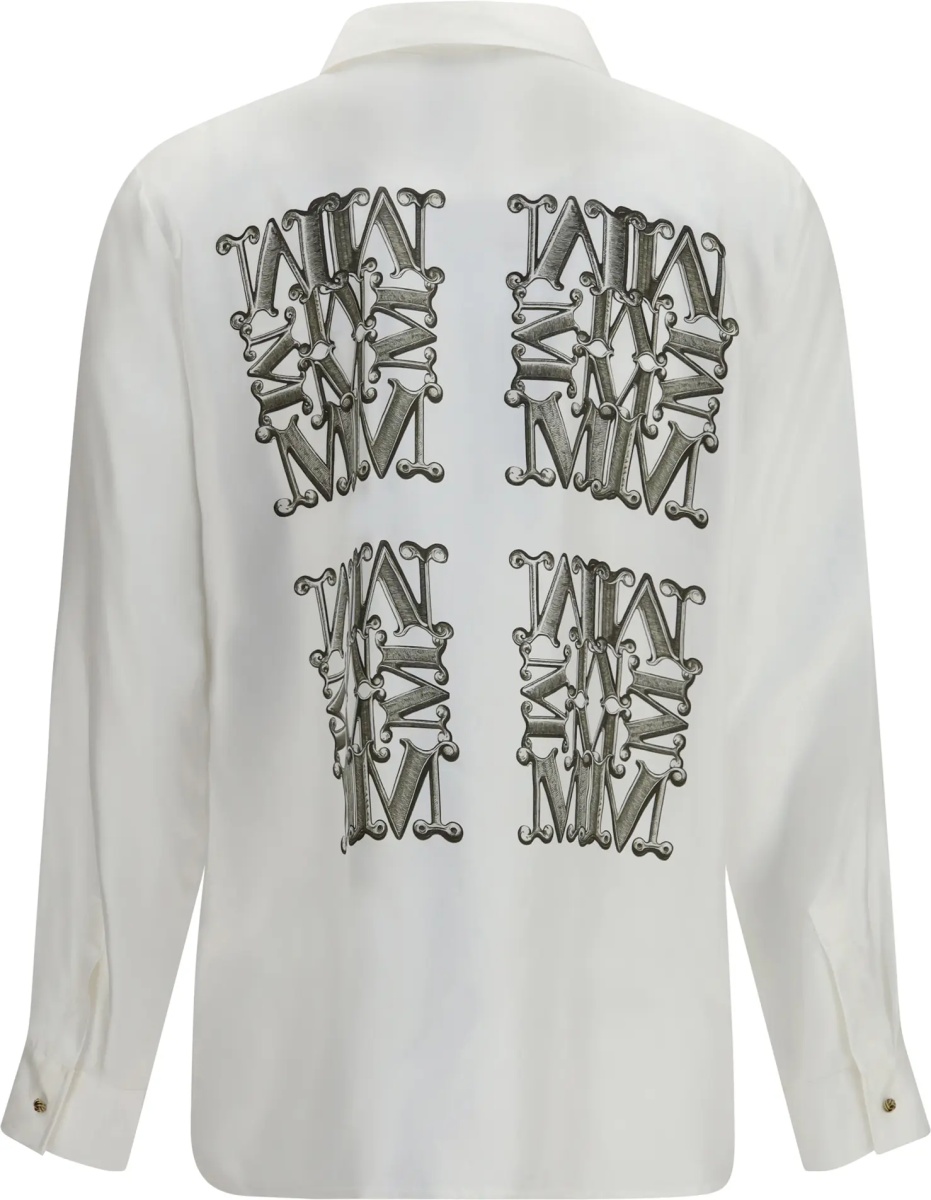 Camasa casual Printed silk twill Shirt - Img 2