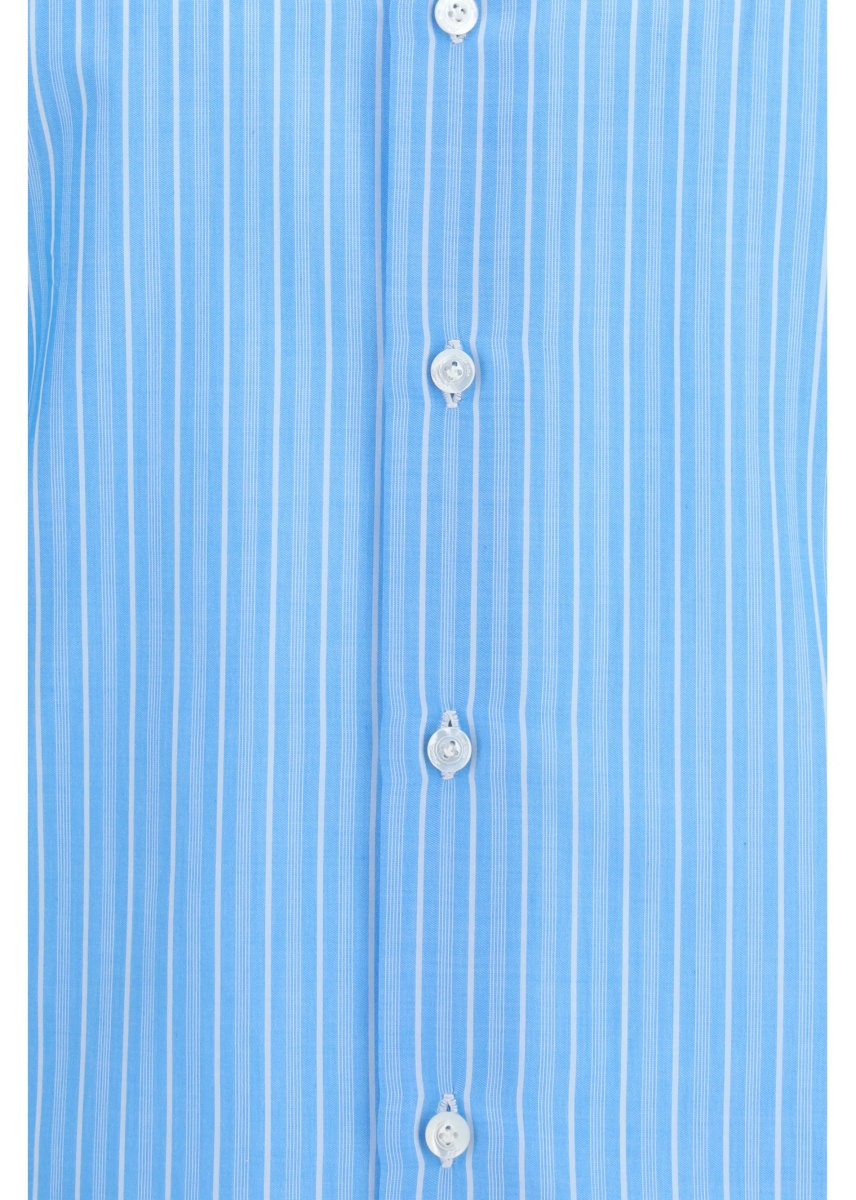 Camasa casual Regular 170 a due striped shirt in Egyptian cotton - Img 3