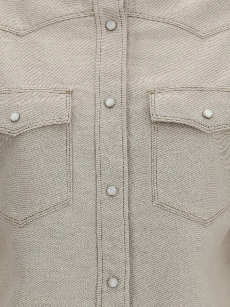 Camasa casual Selleria denim Western Shirt - Img 5