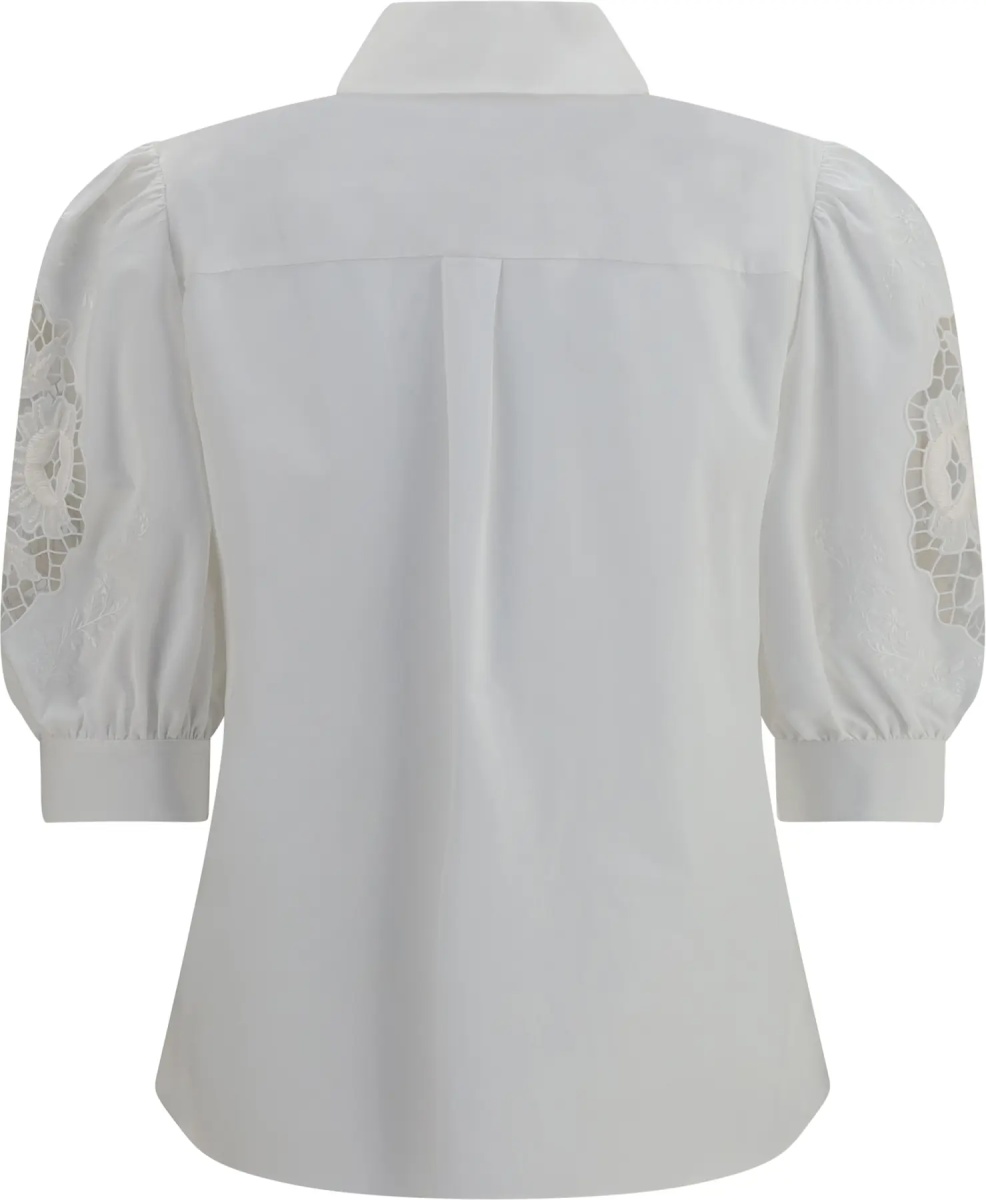 Camasa casual Shirt with Sangallo lace sleeves - Img 2