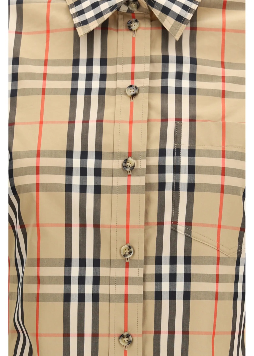 Camasa casual Stretch Cotton Check Shirt - Img 3
