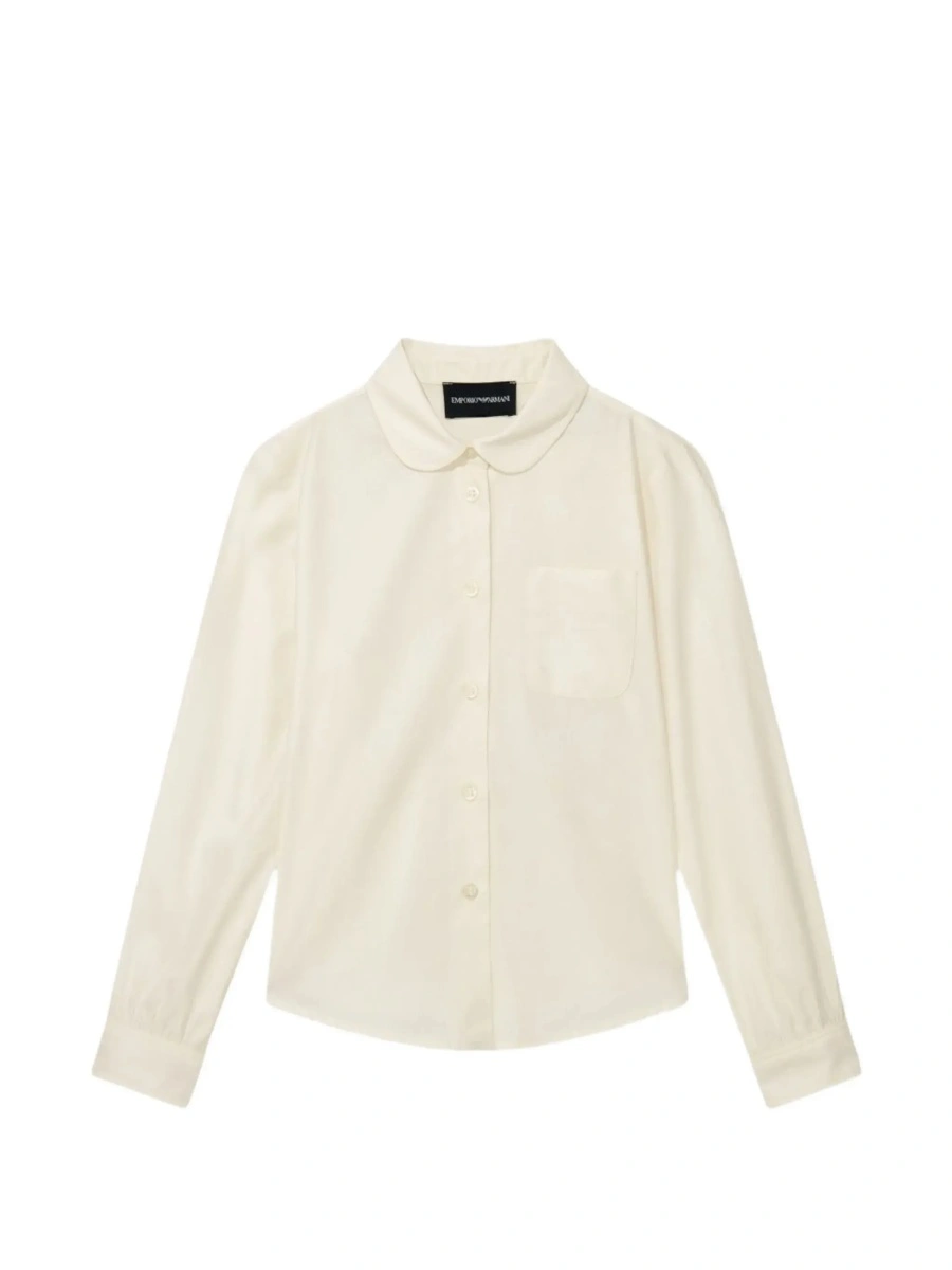 Camasa EMPORIO ARMANI KIDS alba din bumbac - Img 6