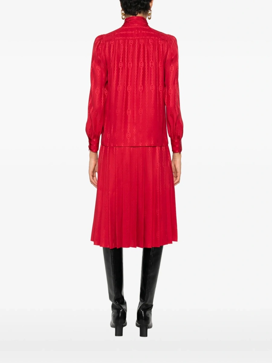 Camasa Gucci rosie din matase - Img 6