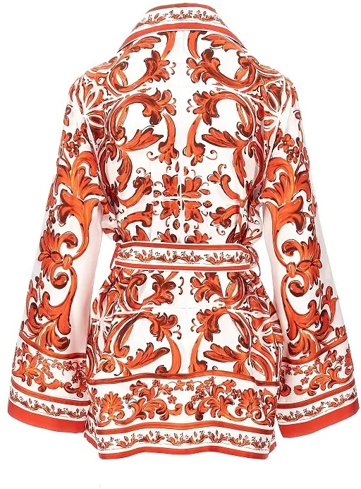 Camasa Maiolica print silk Vanity shirt - Img 3