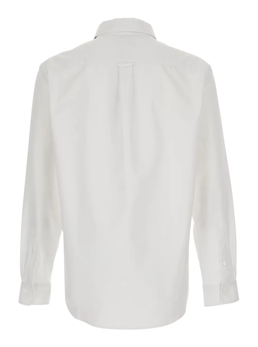 Camasa MAISON KITSUNÉ Shirt 'PROFILE FOX REGULAR SHIRT' with Classic Collar and Long Sleeves in White Cotton for Men - Img 2