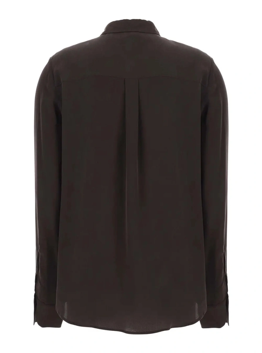 Camasa Pinko maro din crepe de Chine - Img 2