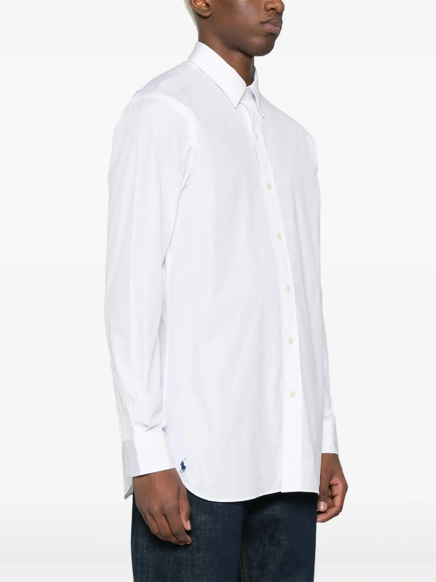 Camasa Ralph Lauren alba din bumbac 'Custom Fit' - Img 5