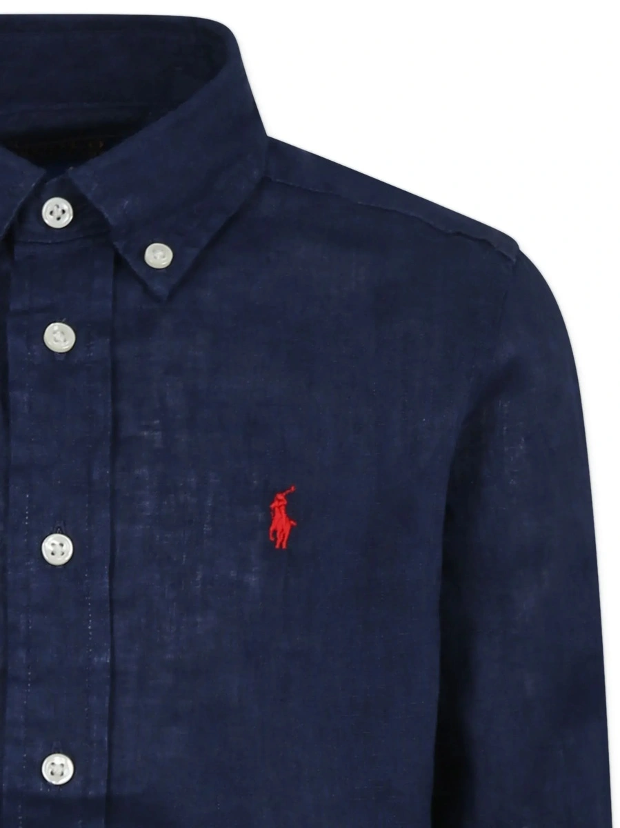 Camasa Ralph Lauren albastra din in - Img 5