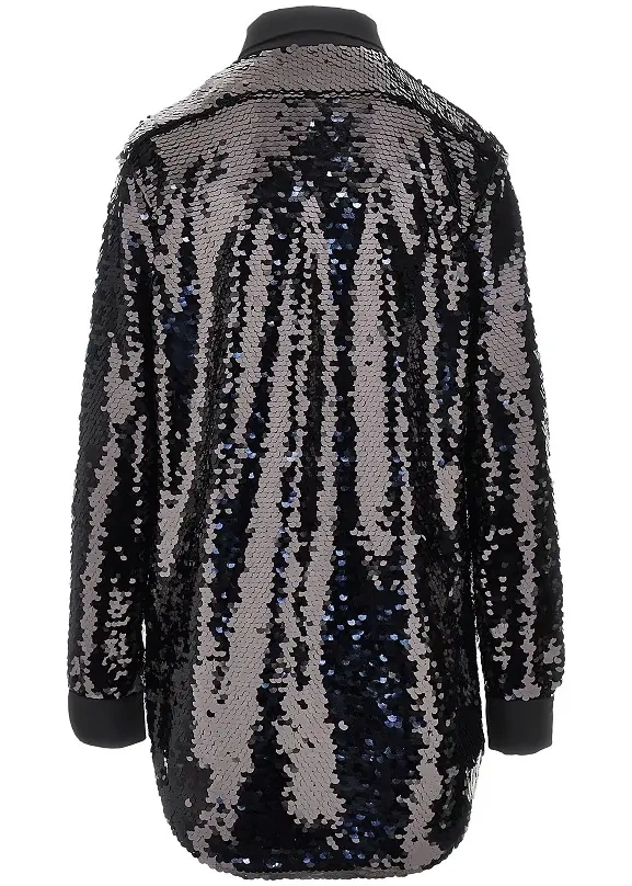 Camasa Sequinned oversized shirt - Img 3