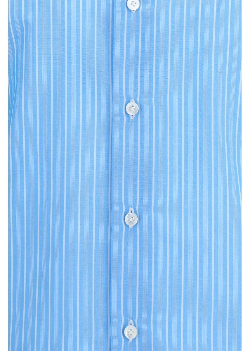 Camasi Regular 170 a due striped shirt in Egyptian cotton - Img 3