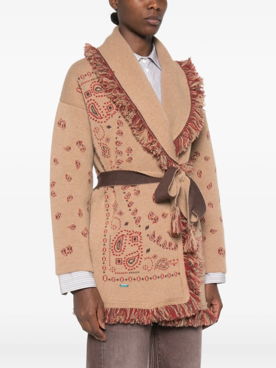 Cardigan ALANUI neutru din casmir - Img 3