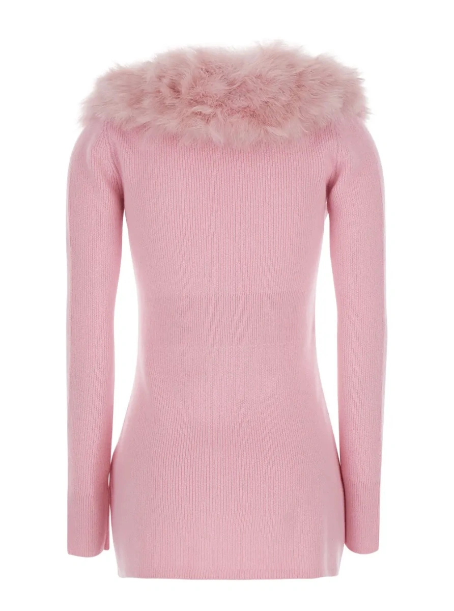 Cardigan Blumarine roz din lana - Img 2