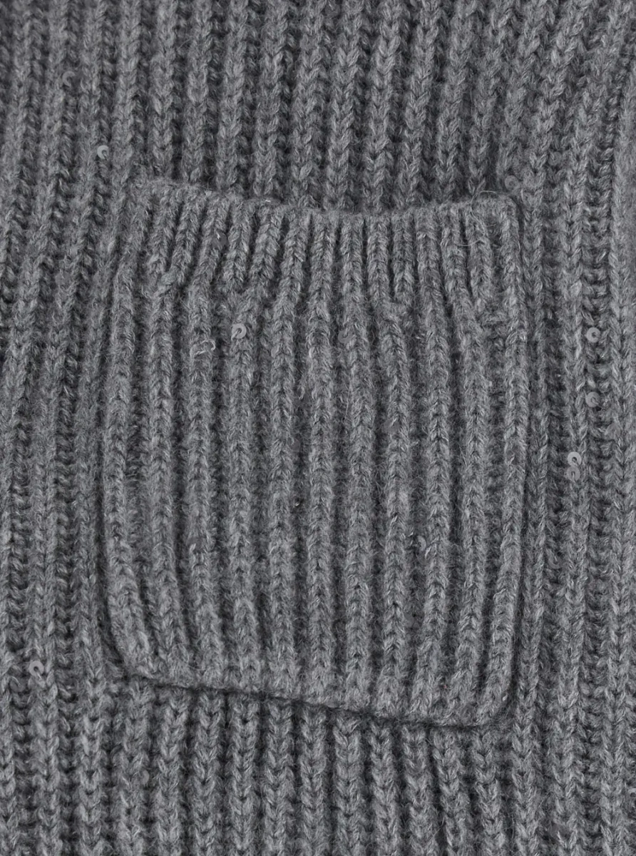 Cardigan Brunello Cucinelli gri - Img 3