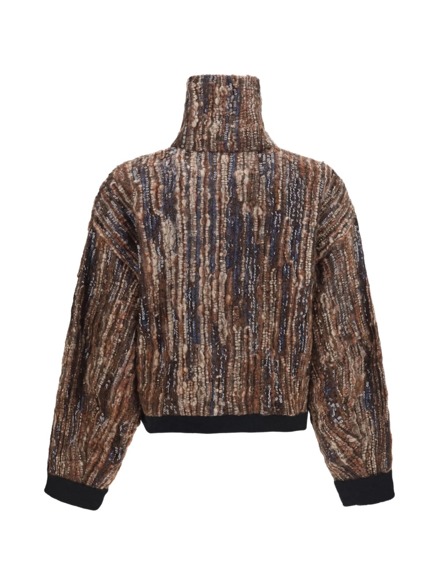Cardigan Brunello Cucinelli maro - Img 2