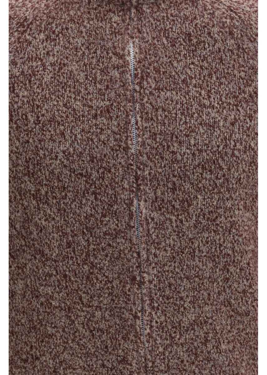 Cardigan Brunello Cucinelli multicolor din lana si matase - Img 3