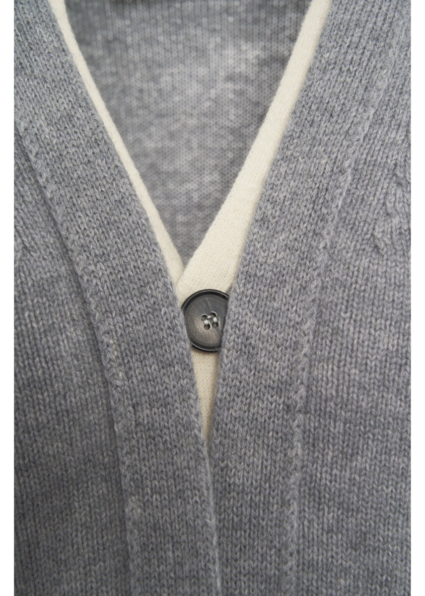 Cardigan Cardigan with hidden button closure - Img 4