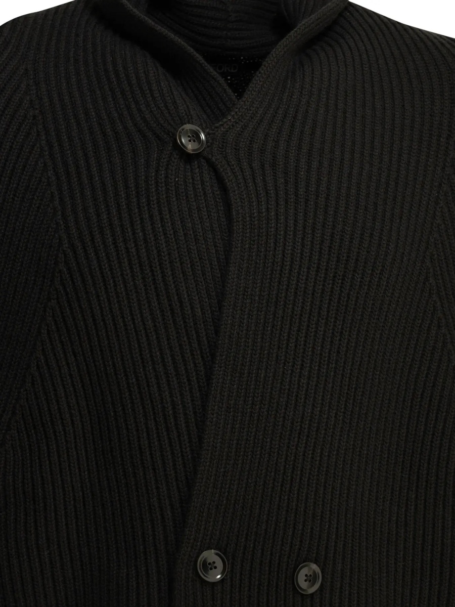 Cardigan Double-breasted cashmere cardigan - Img 3